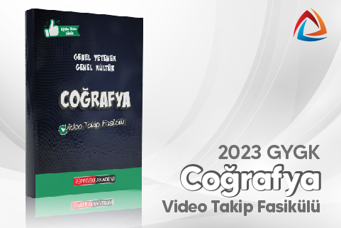 2023 Genel Yetenek Genel Kültür Coğrafya Video Takip Fasikülü (Video Dersler Hediye!)