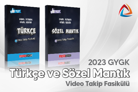 2023 Genel Yetenek Genel Kültür Türkçe ve Sözel Mantık Video Takip Fasikülü (Video Dersler Hediye!)