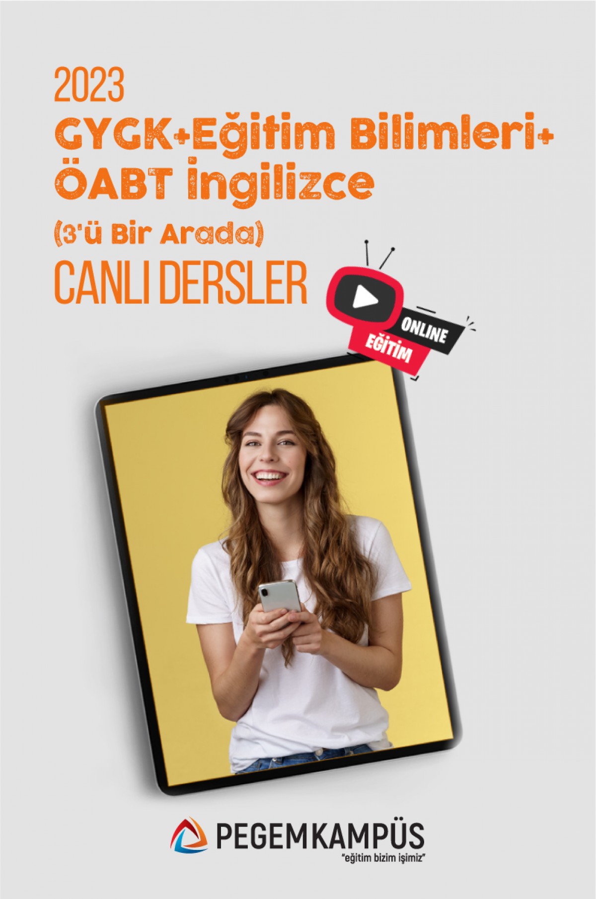 2023 KPSS Genel Yetenek Genel Kültür + 2023 KPSS Eğitim Bilimleri + 2023 ÖABT İngilizce Öğretmenliği Canlı Dersler