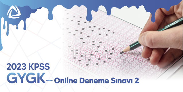 2023 KPSS Genel Yetenek Genel Kültür Online Deneme Sınavı 2