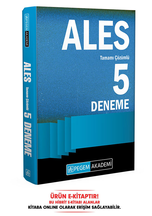 2024 ALES Tamamı Çözümlü 5 Deneme E-Kitap