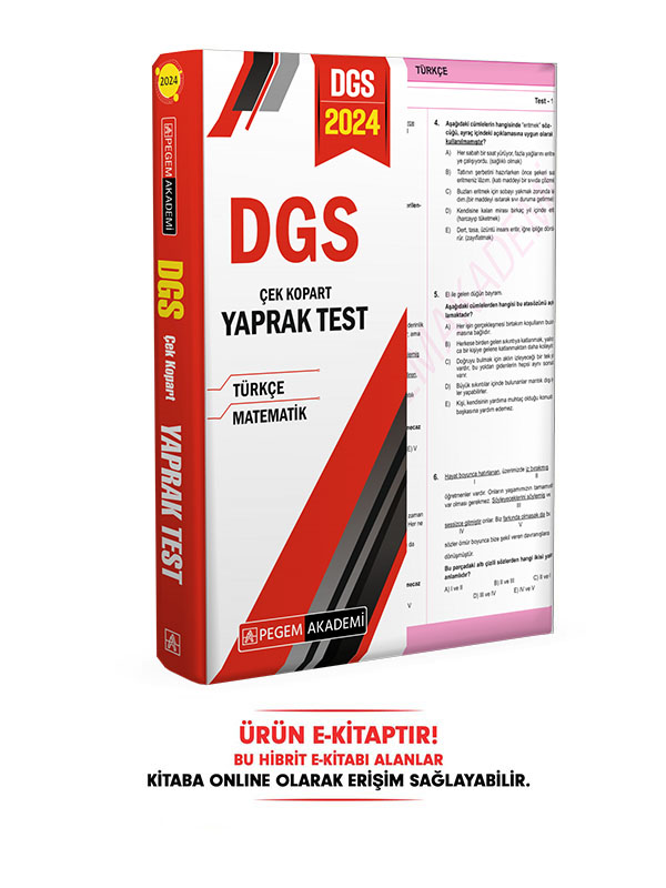2024 DGS Yaprak Test E-Kitap