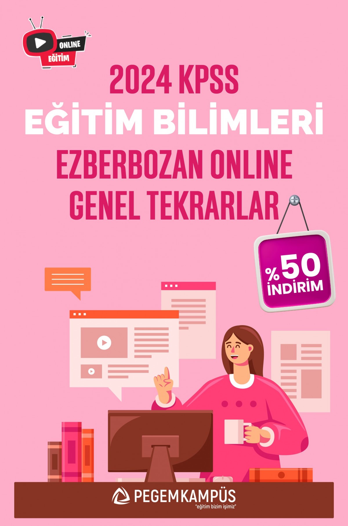 2024 KPSS Eğitim Bilimleri Ezberbozan Online Genel Tekrar + Soru Çözümü