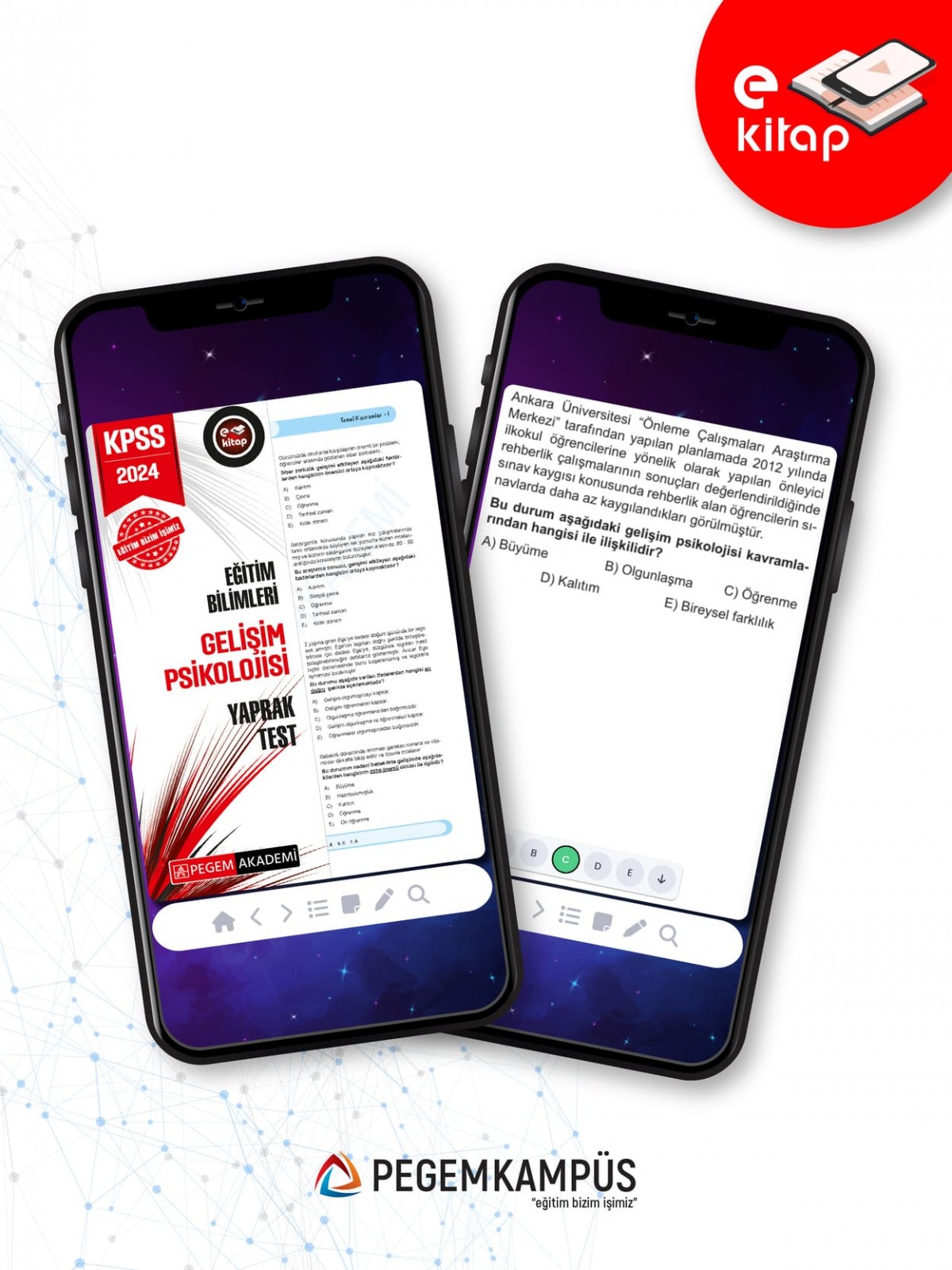 2024 KPSS Eğitim Bilimleri Gelişim Psikolojisi Yaprak Test E-Kitap