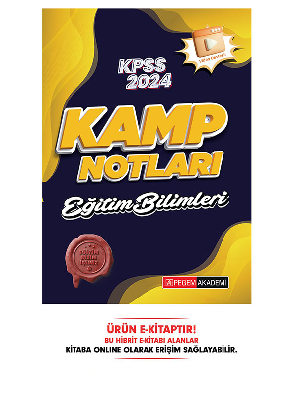 2024 KPSS Eğitim Bilimleri Kamp Notları Video Destekli E-Kitap 2024 KPSS Eğitim Bilimleri Kamp Notları Video Destekli E-Kitap