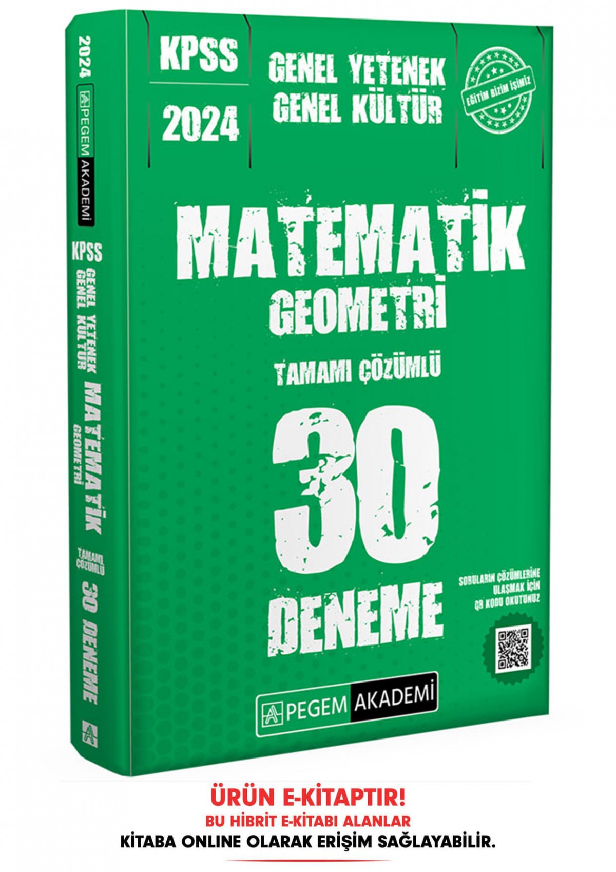 2024 KPSS Genel Yetenek Genel Kültür Matematik-Geometri 30 Deneme E-Kitap