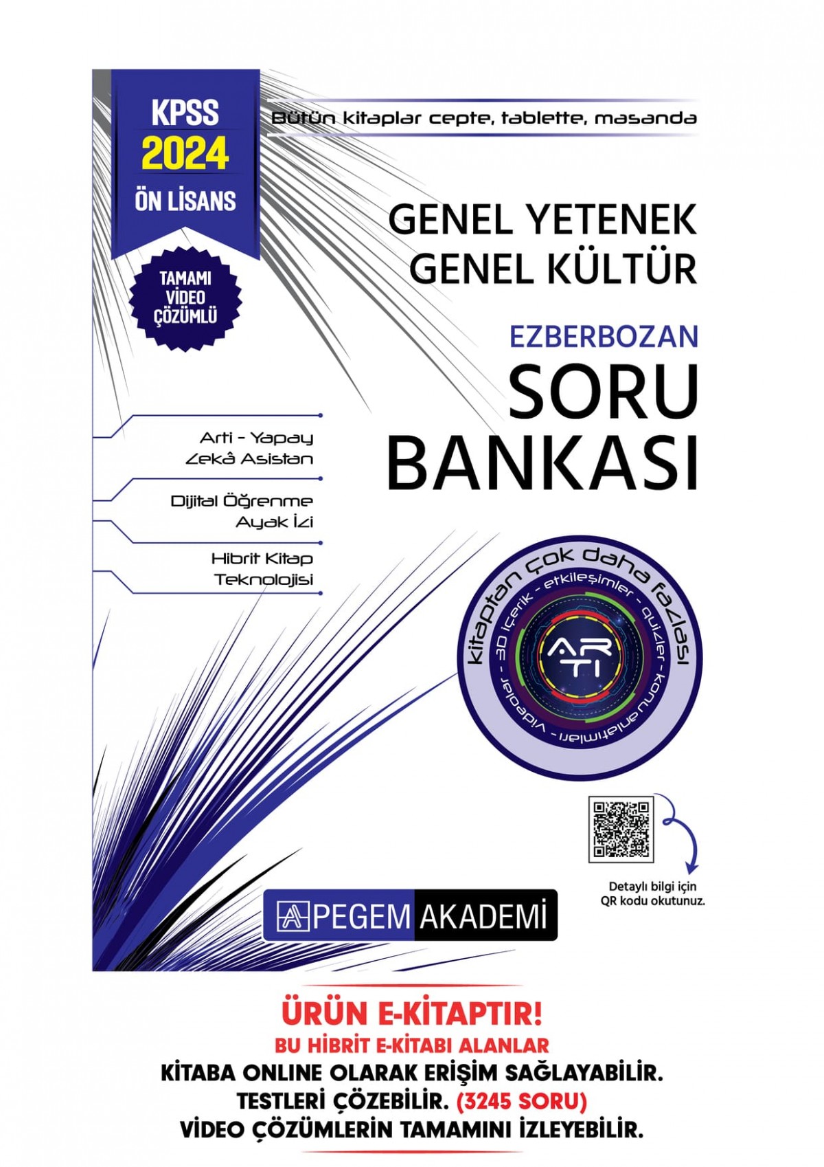 2024 KPSS Genel Yetenek Genel Kültür Ön Lisans Ezberbozan Soru Bankası Hibrit E-Kitap