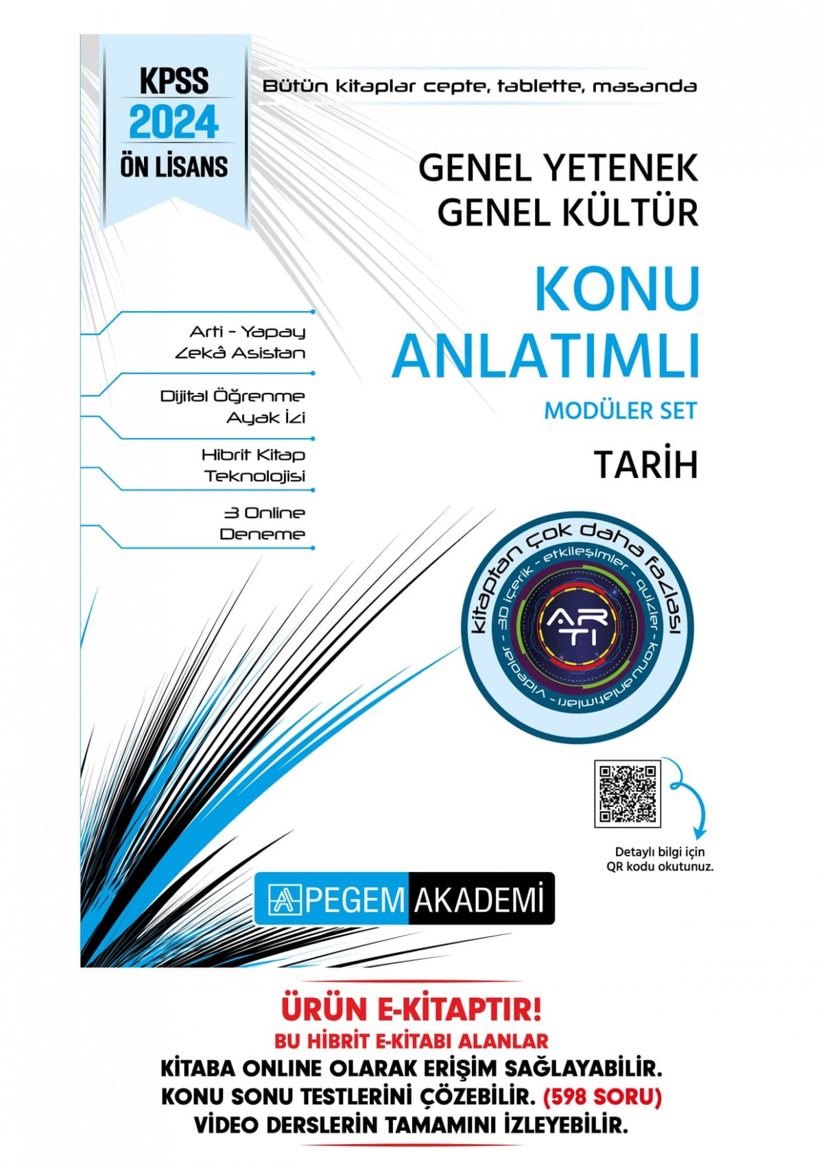 2024 KPSS Genel Yetenek Genel Kültür Ön Lisans Tarih Konu Anlatımlı Hibrit E-Kitap