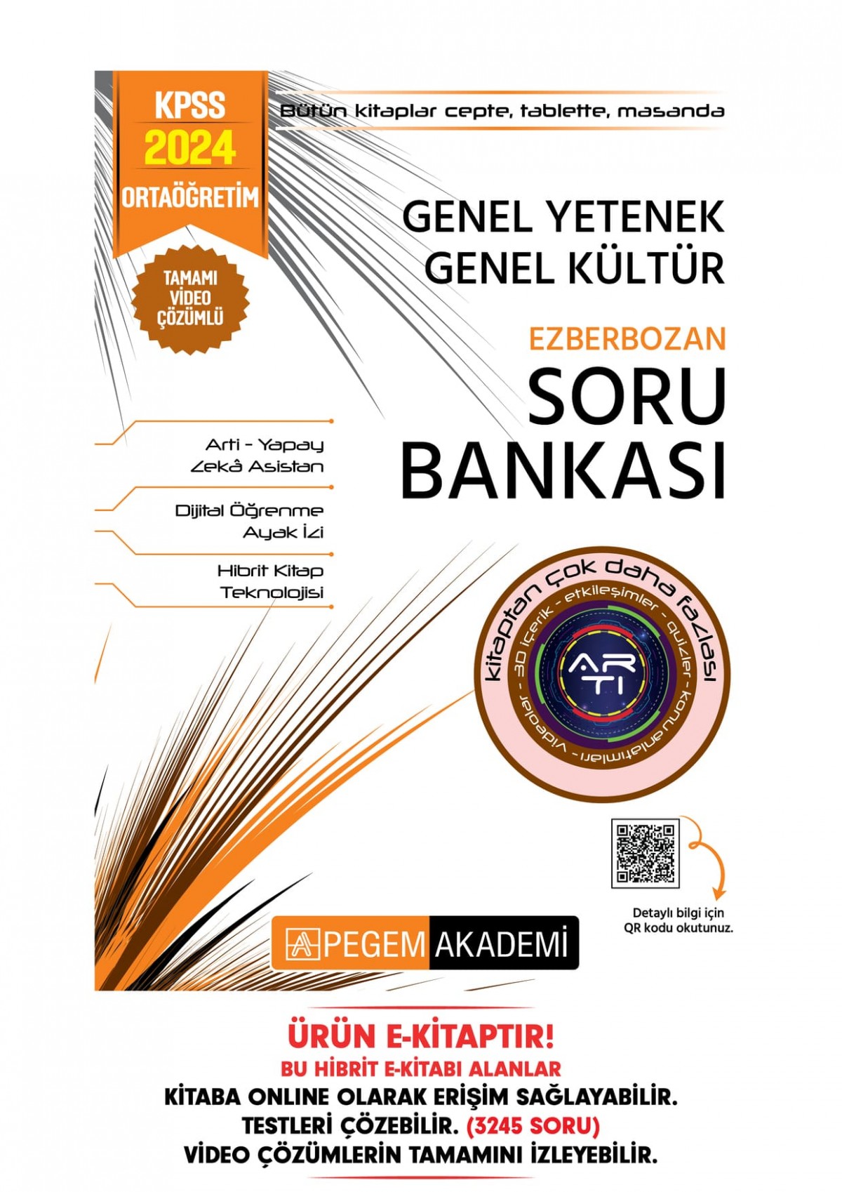2024 KPSS Genel Yetenek Genel Kültür Ortaöğretim Ezberbozan Soru Bankası Hibrit E-Kitap