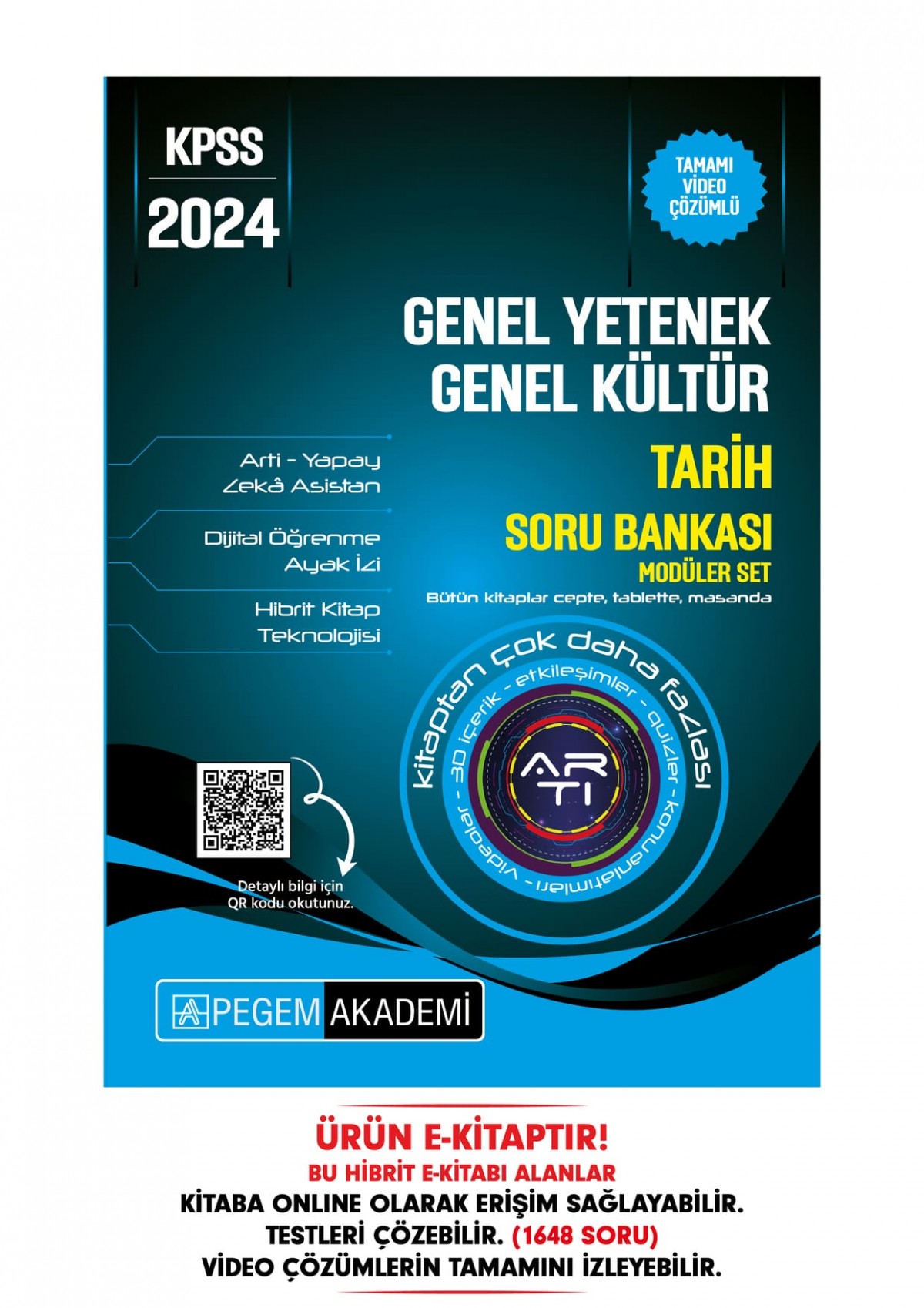 2024 KPSS Genel Yetenek Genel Kültür Tarih Soru Bankası Hibrit E-Kitap