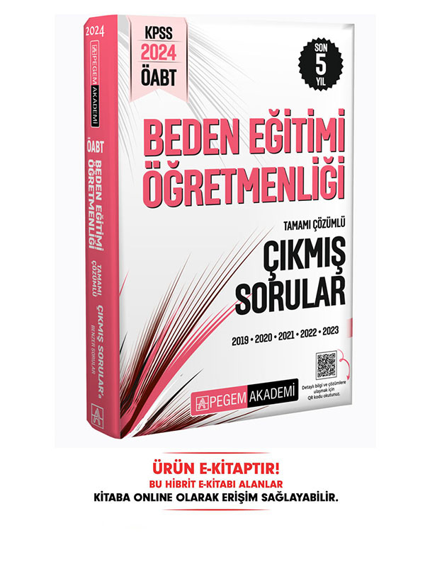 2024 ÖABT Beden Eğitimi Öğretmenliği Çıkmış Sorular E-Kitap 2024 ÖABT Beden Eğitimi Öğretmenliği Çıkmış Sorular E-Kitap
