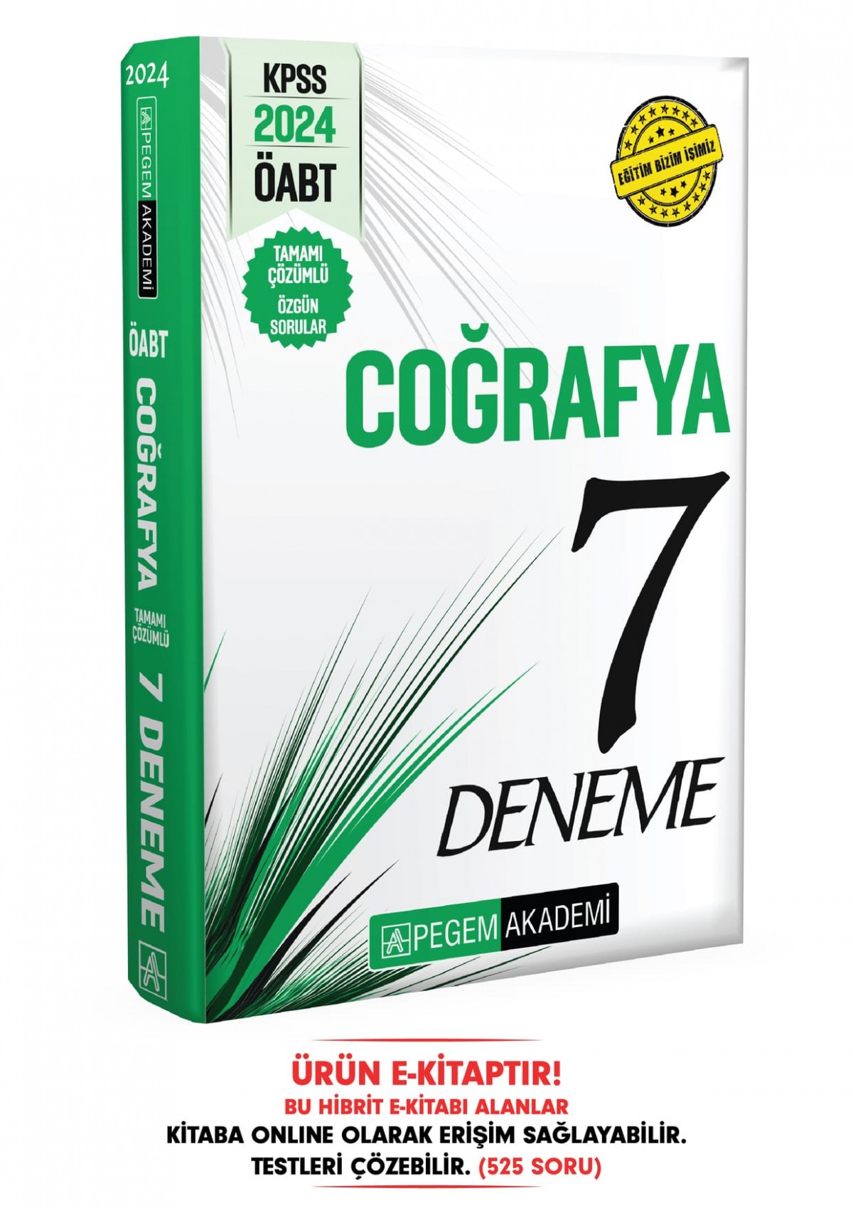 2024 KPSS ÖABT Coğrafya Öğretmenliği Tamamı Çözümlü 7 Deneme Hibrit E-Kitap
