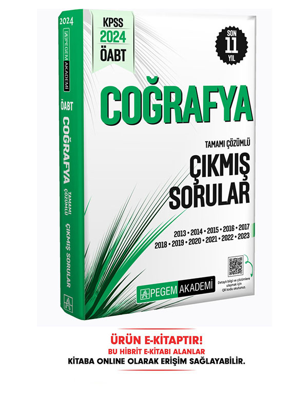 2024 ÖABT Coğrafya Öğretmenliği Çıkmış Sorular E-Kitap 2024 ÖABT Coğrafya Öğretmenliği Çıkmış Sorular E-Kitap