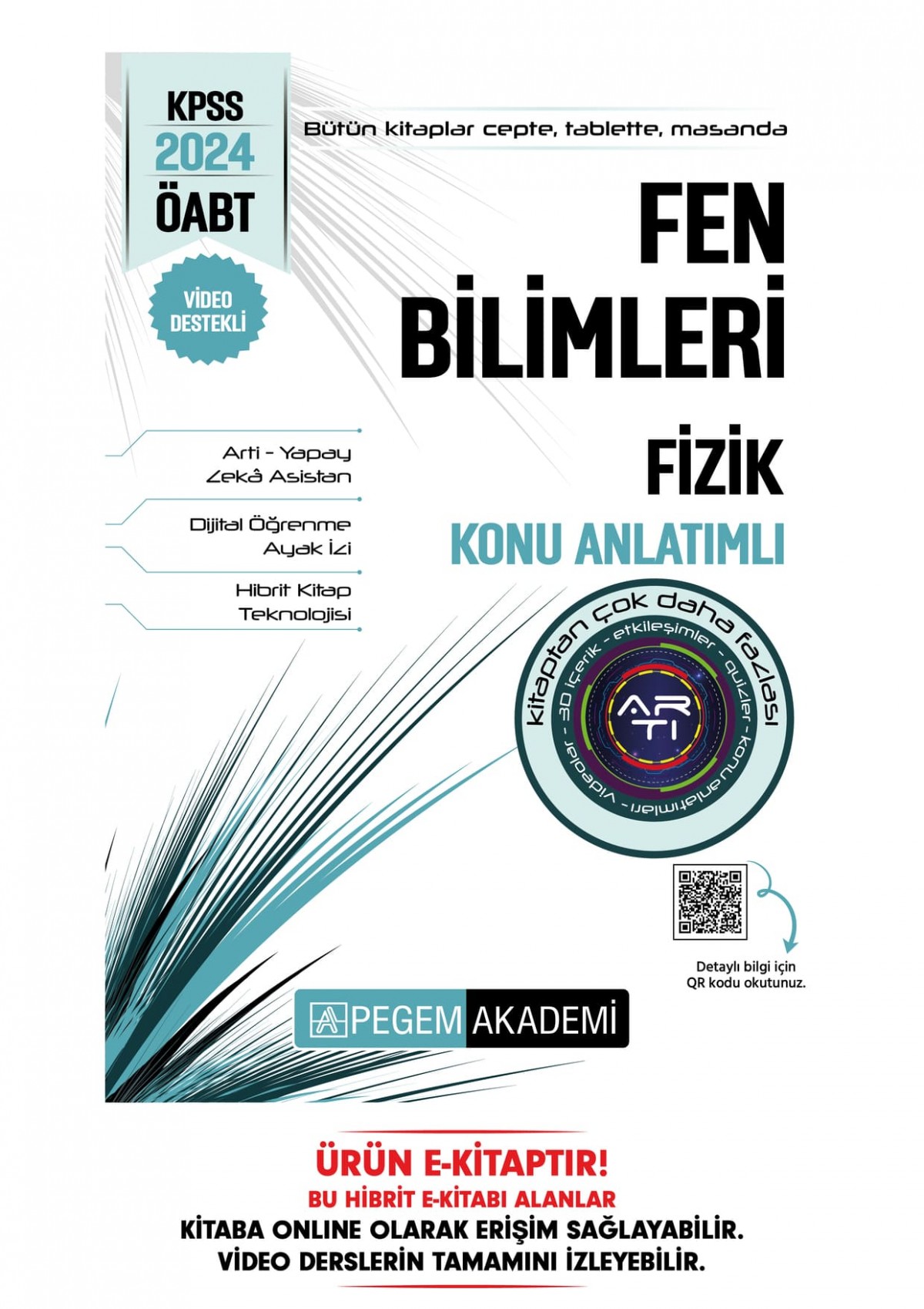 2024 KPSS ÖABT Fen Bilimleri Fizik Konu Anlatımlı Hibrit E-Kitap