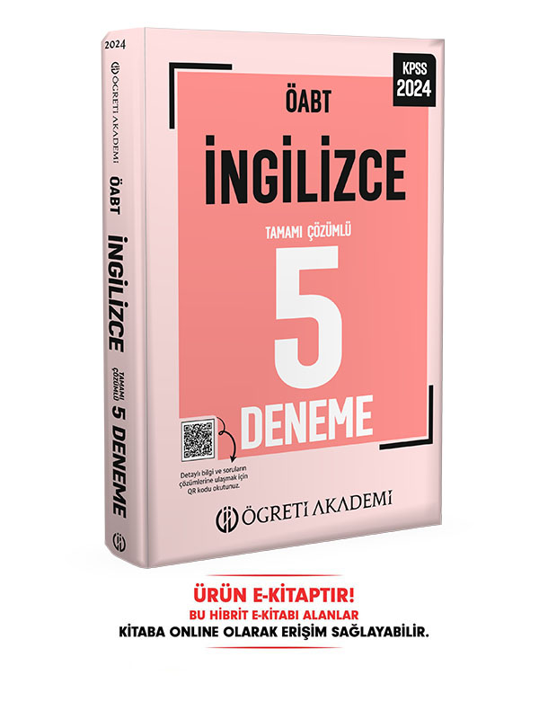 2024 ÖABT İngilizce Öğretmenliği 5 Deneme E-Kitap 2024 ÖABT İngilizce Öğretmenliği 5 Deneme E-Kitap