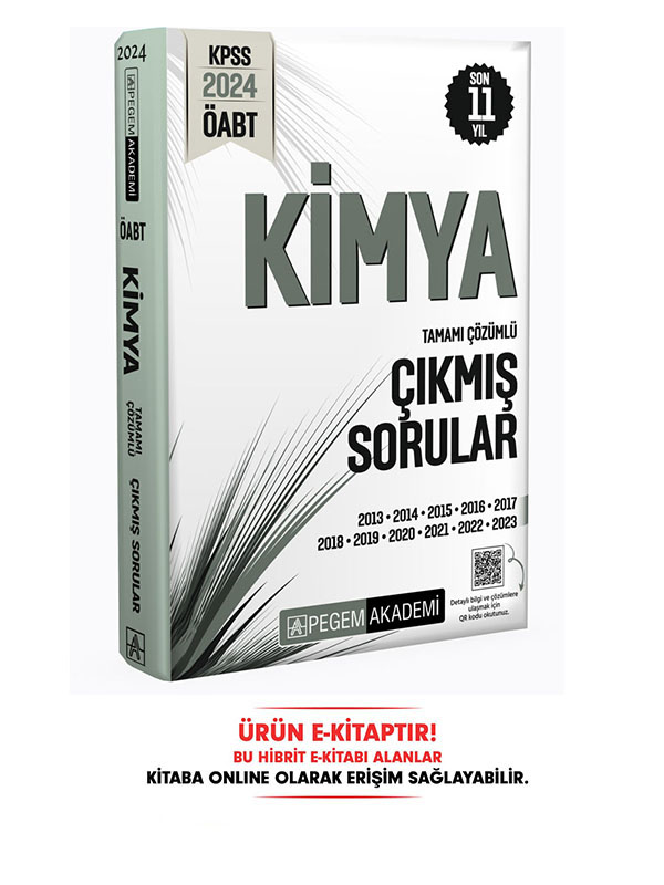 2024 ÖABT Kimya Öğretmenliği Çıkmış Sorular E-Kitap