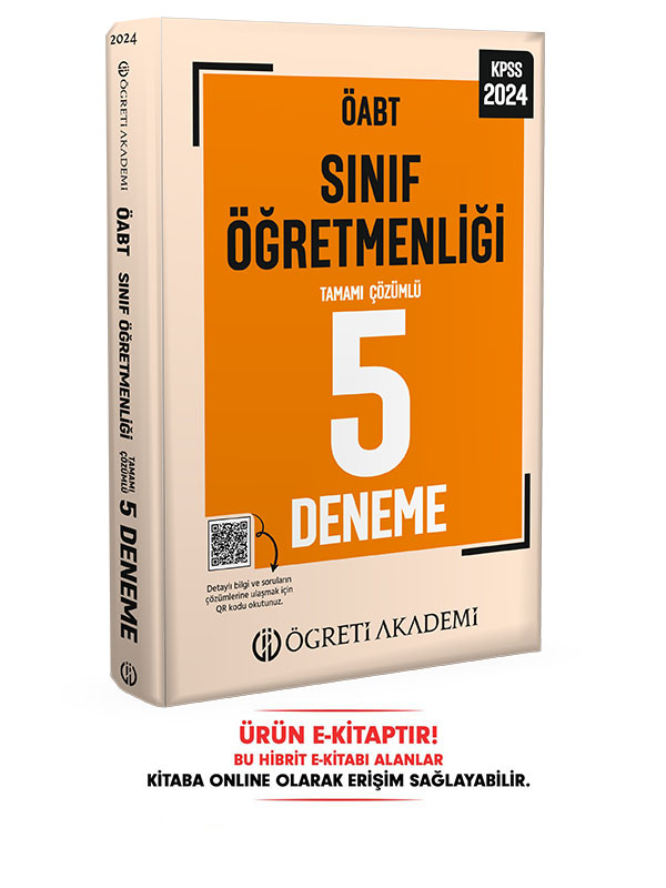 2024 ÖABT Sınıf Öğretmenliği 5 Deneme E-Kitap 2024 ÖABT Sınıf Öğretmenliği 5 Deneme E-Kitap