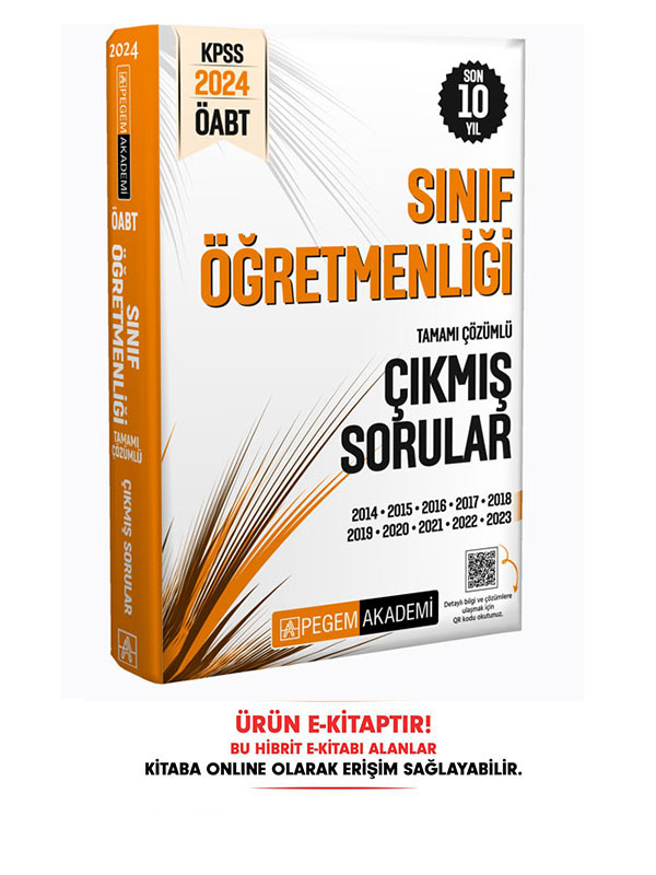 2024 ÖABT Sınıf Öğretmenliği Çıkmış Sorular E-Kitap