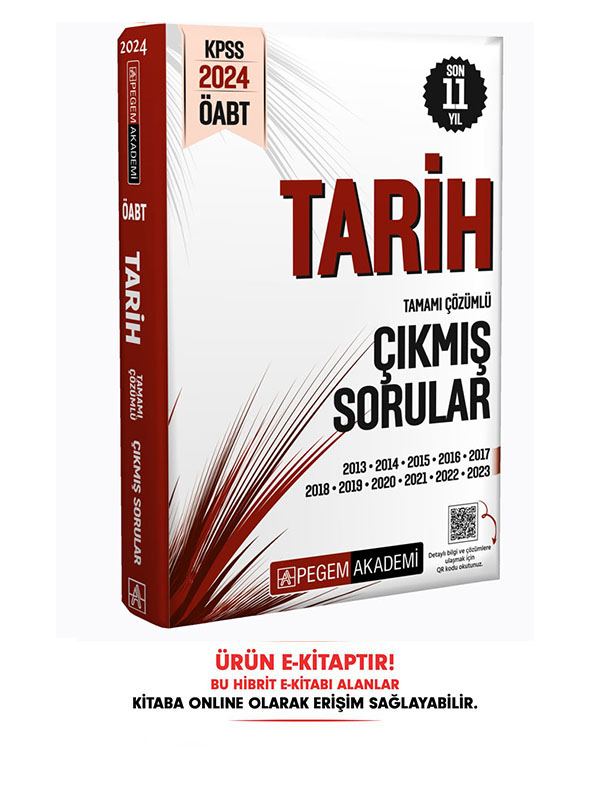 2024 ÖABT Tarih Öğretmenliği Çıkmış Sorular E-Kitap