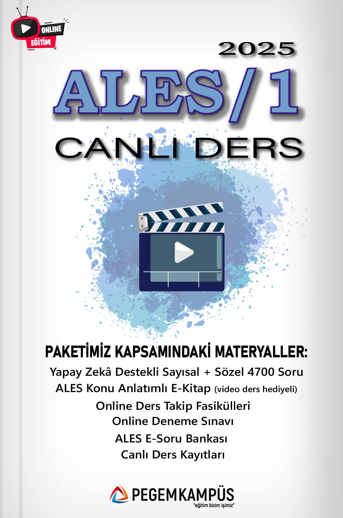 2025 ALES/1 Canlı Ders + Online Materyaller