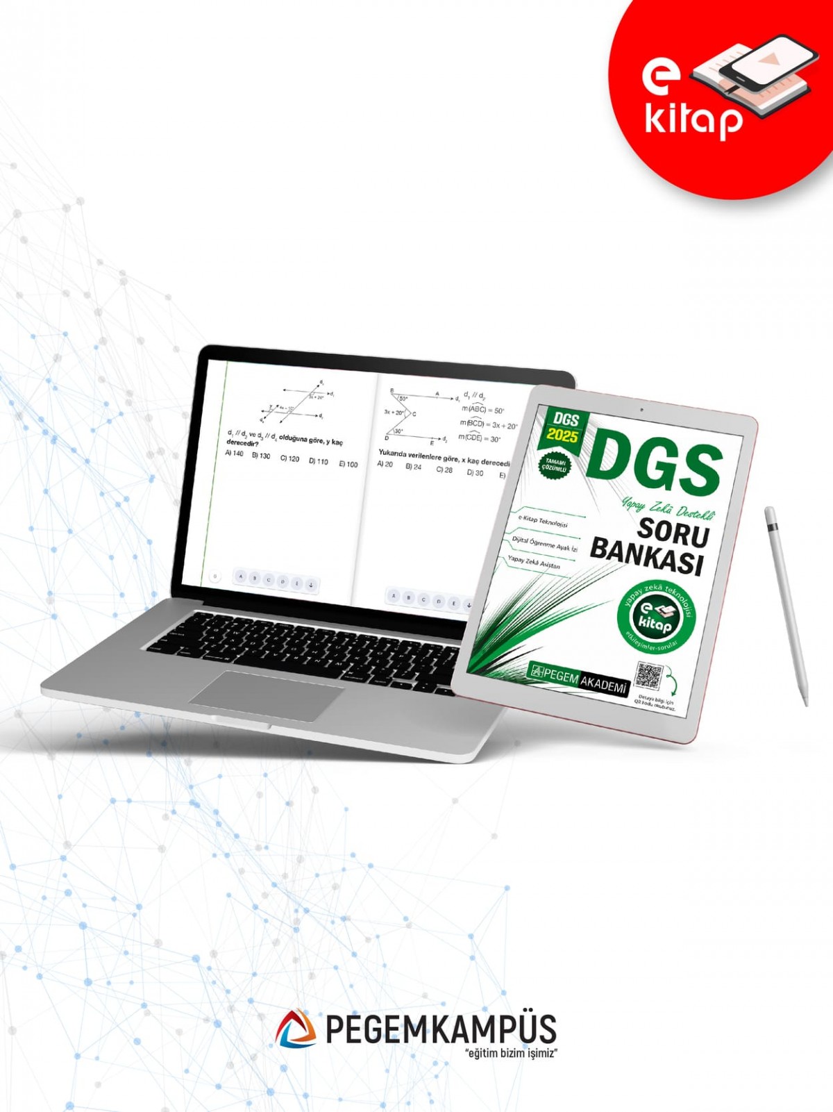 2025 DGS Tamamı Çözümlü Soru Bankası E- Kitap