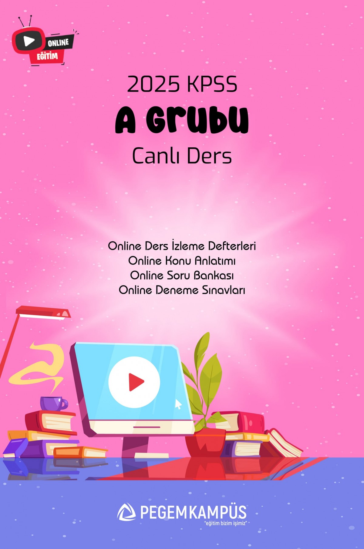 2025 KPSS A Grubu Canlı Ders + Online Materyaller