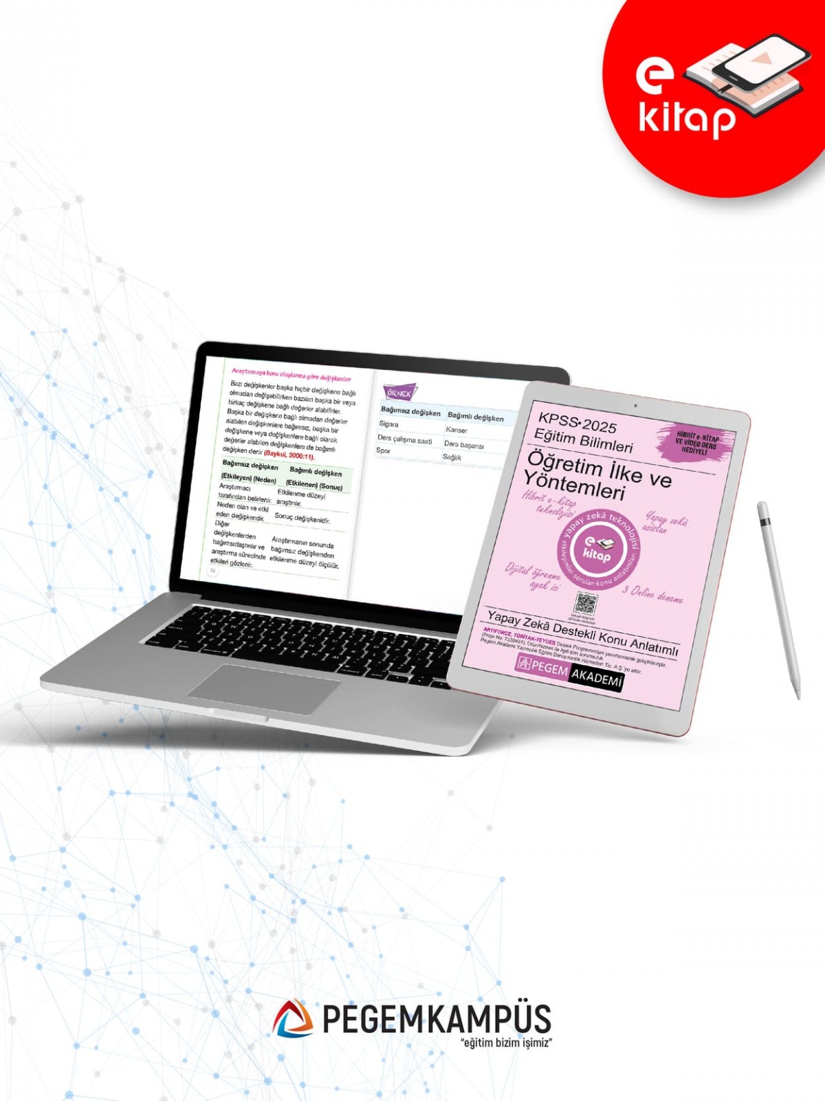 2025 KPSS Eğitim Bilimleri Öğretim Yöntem ve Teknikleri Konu Anlatımlı E-Kitap