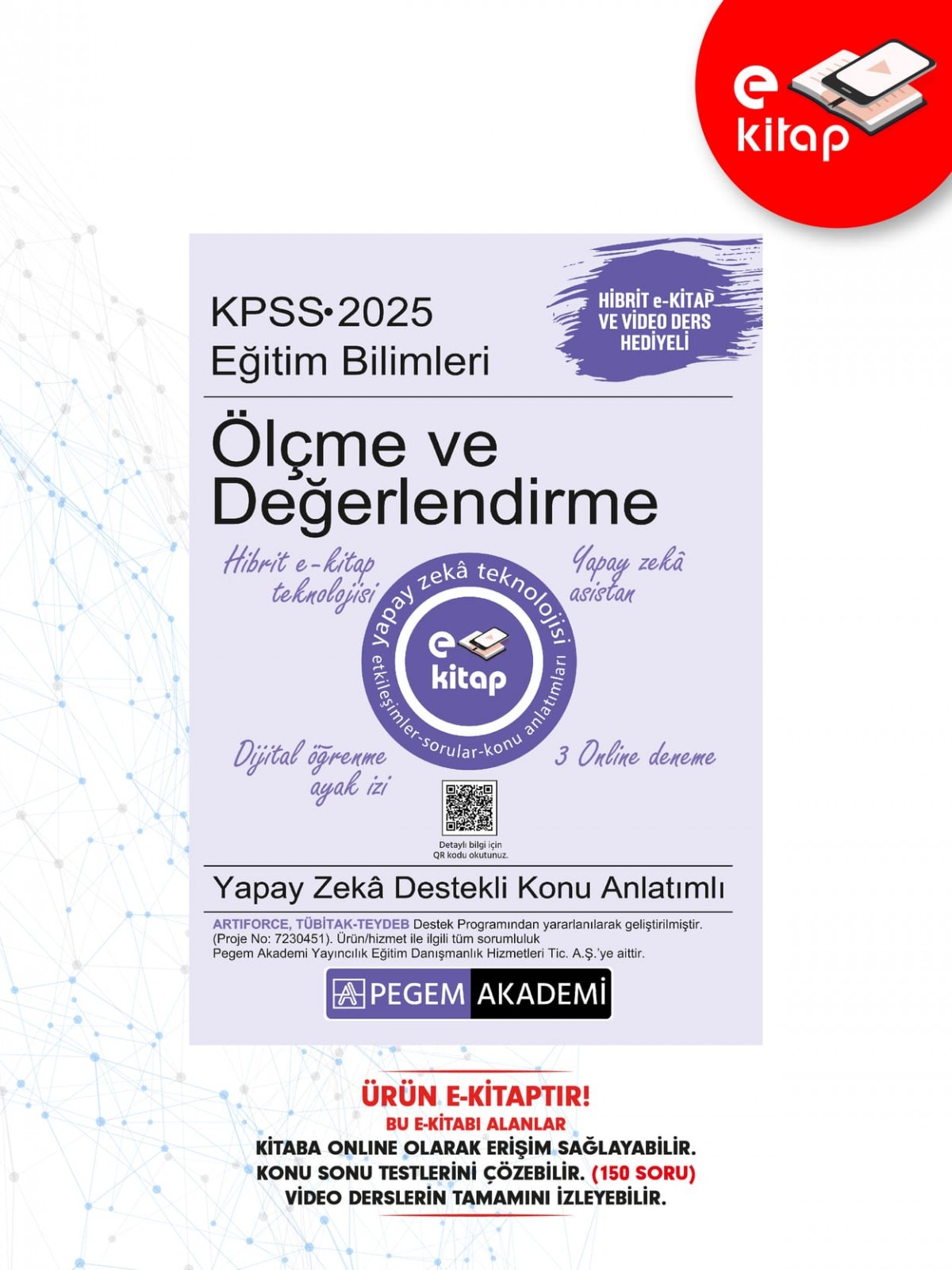 2025 KPSS Eğitim Bilimleri Ölçme ve Değerlendirme Konu Anlatımlı E-Kitap