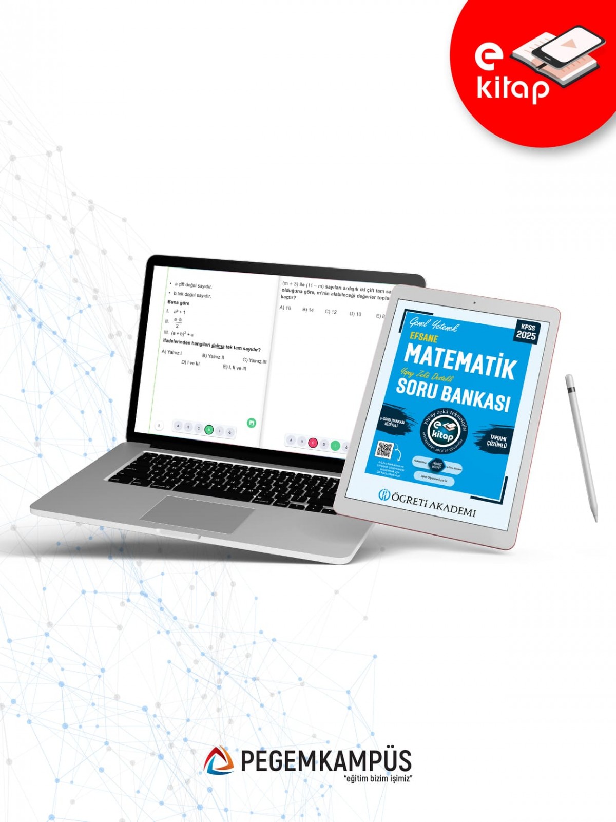 2025 KPSS Genel Yetenek Efsane Matematik Tamamı Çözümlü E-Soru Bankası
