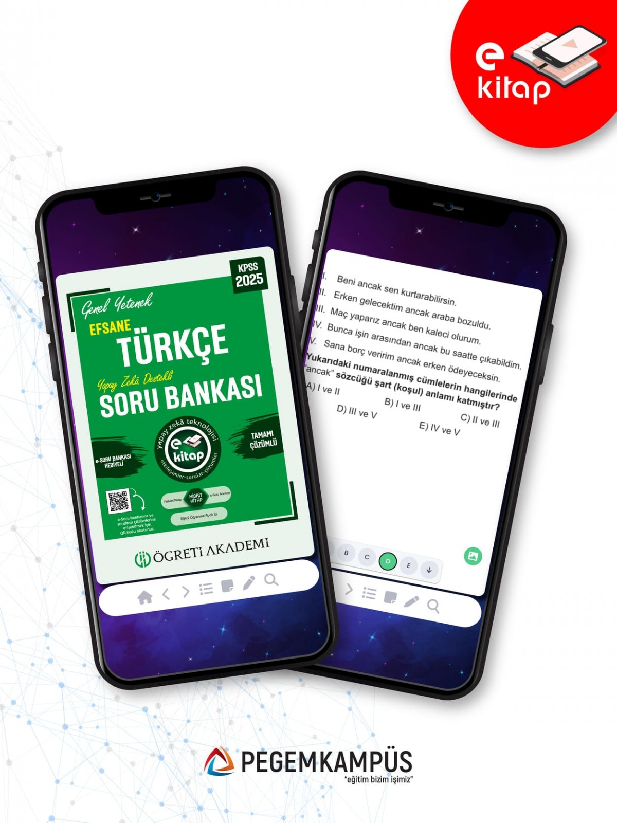 2025 KPSS Genel Yetenek Efsane Türkçe Tamamı Çözümlü E-Soru Bankası