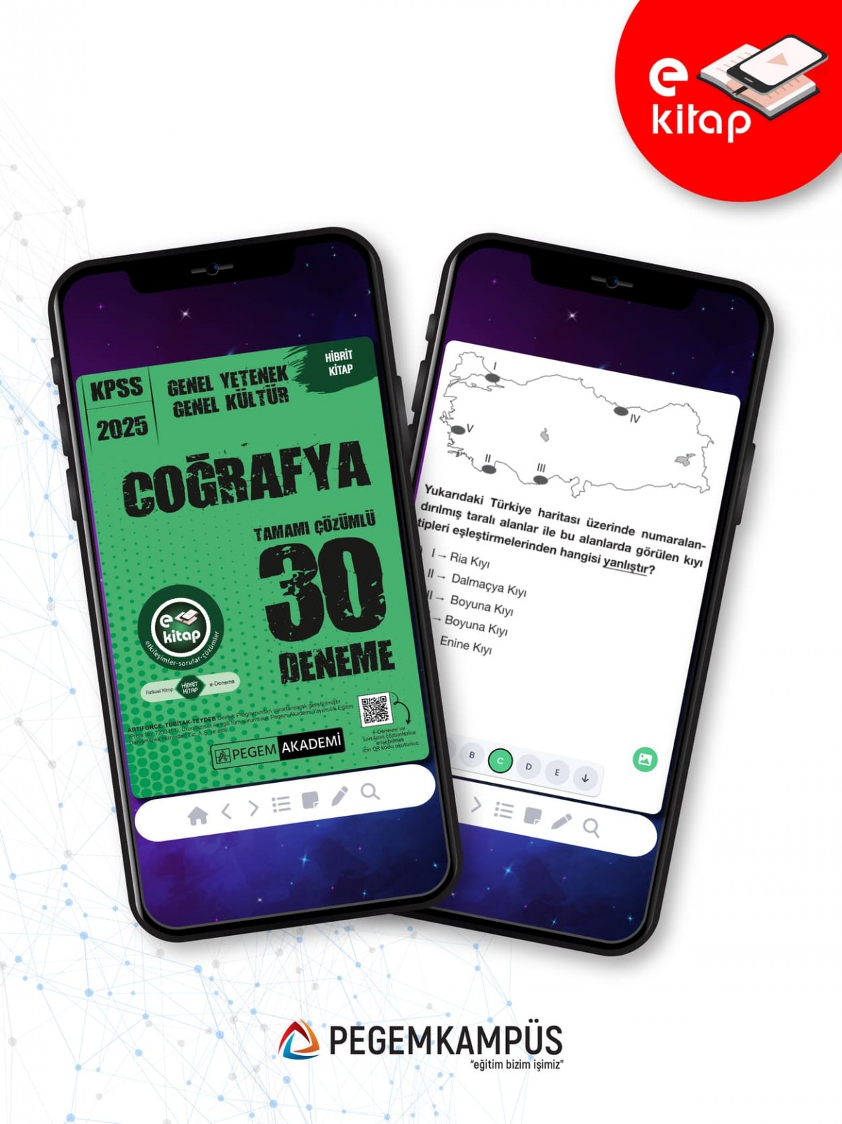 2025 KPSS Genel Yetenek Genel Kültür Coğrafya 30 E-Deneme