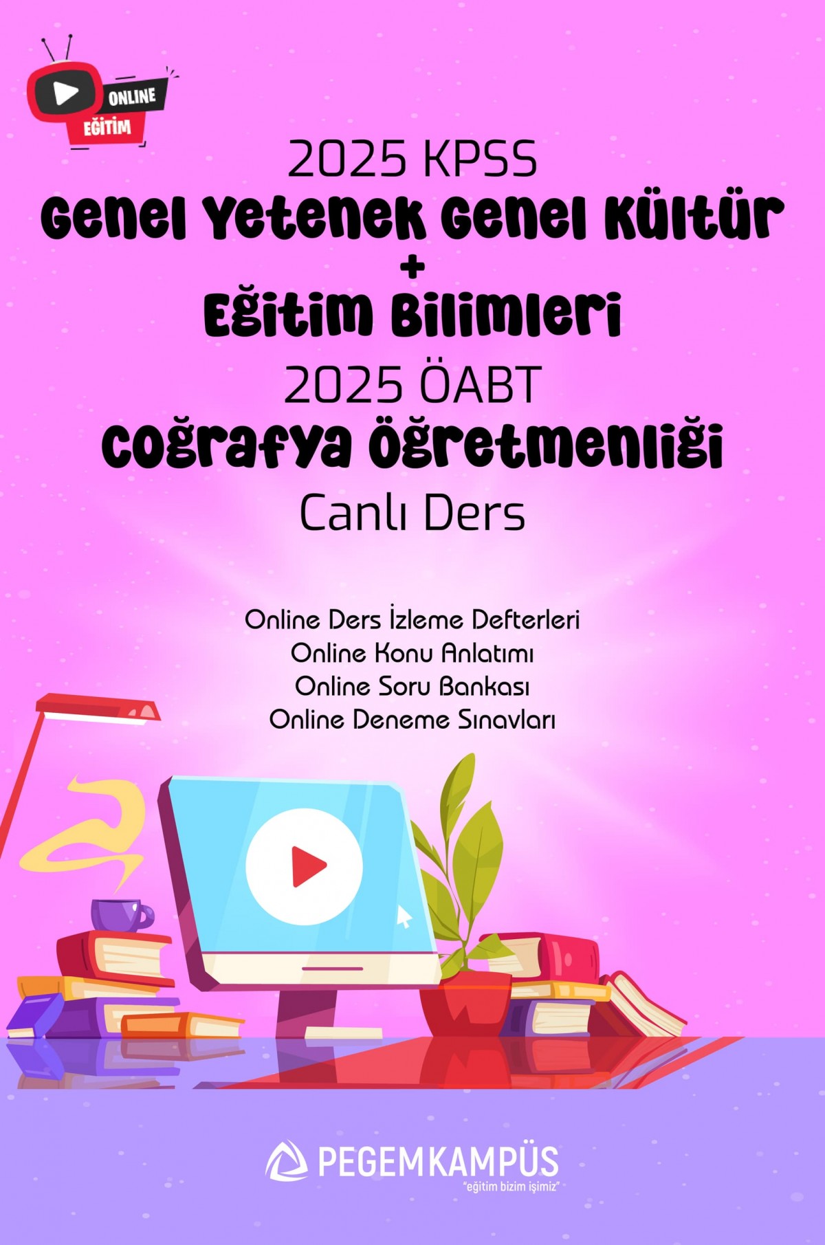 2025 MEB-AGS + ÖABT Coğrafya Öğretmenliği Canlı Dersler + Online Materyaller