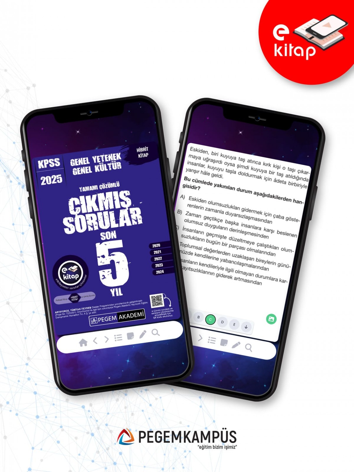 2025 KPSS Genel Yetenek Genel Kültür Tamamı Çözümlü E-Çıkmış Sorular (Son 5 Yıl)