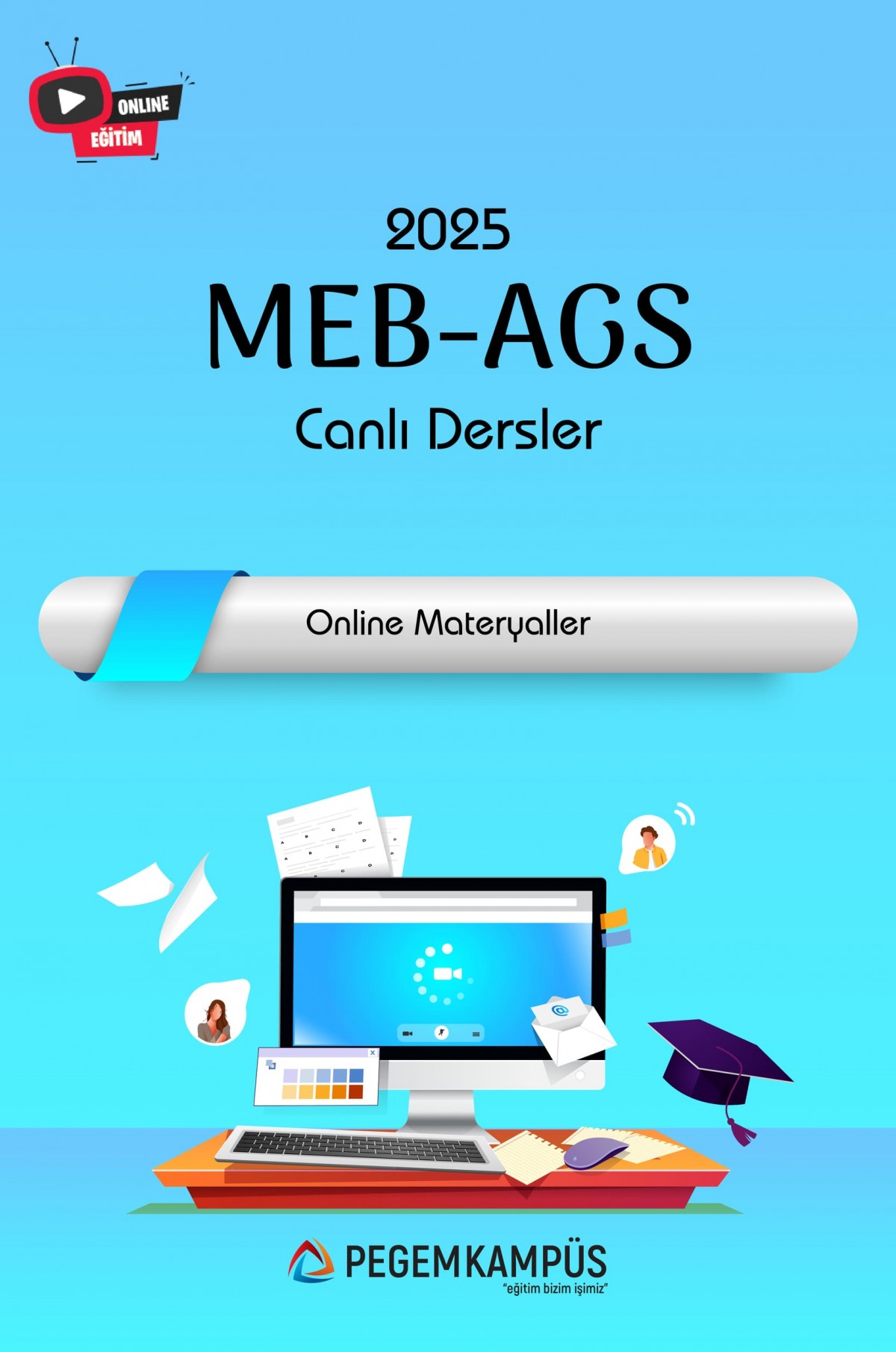2025 MEB-AGS Canlı Dersler + Online Materyaller