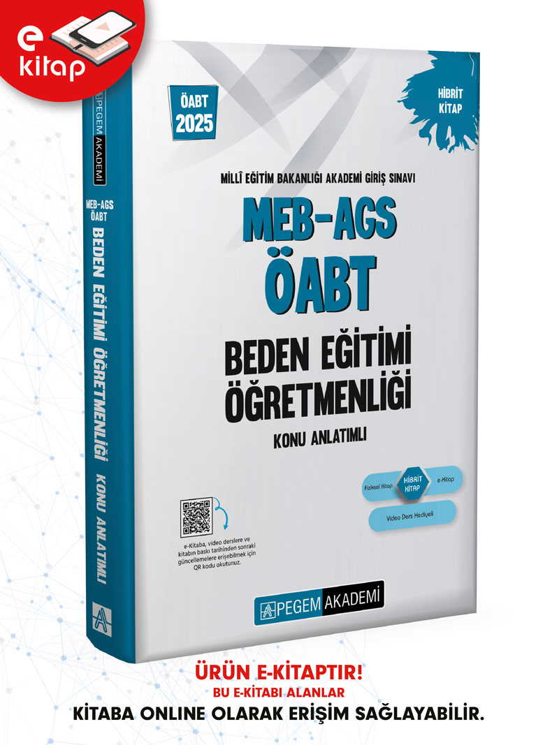 2025 MEB-AGS ÖABT Beden Eğitimi Öğretmenliği Konu Anlatımlı E-Kitap