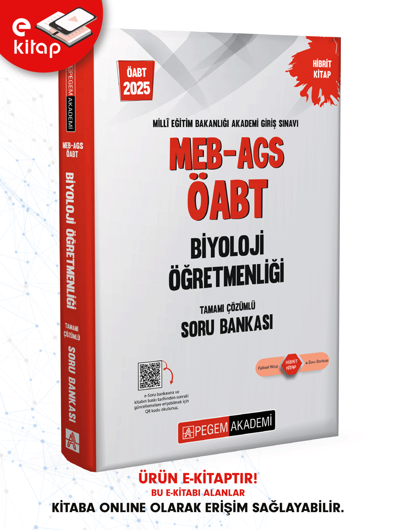 2025 MEB-AGS ÖABT Biyoloji Öğretmenliği E-Soru Bankası