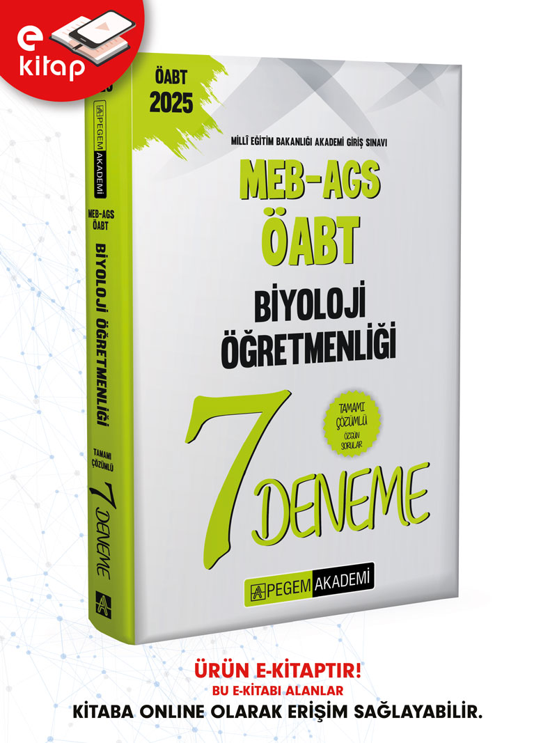 2025 MEB-AGS-ÖABT Biyoloji Öğretmenliği Tamamı Çözümlü 7 E-Deneme
