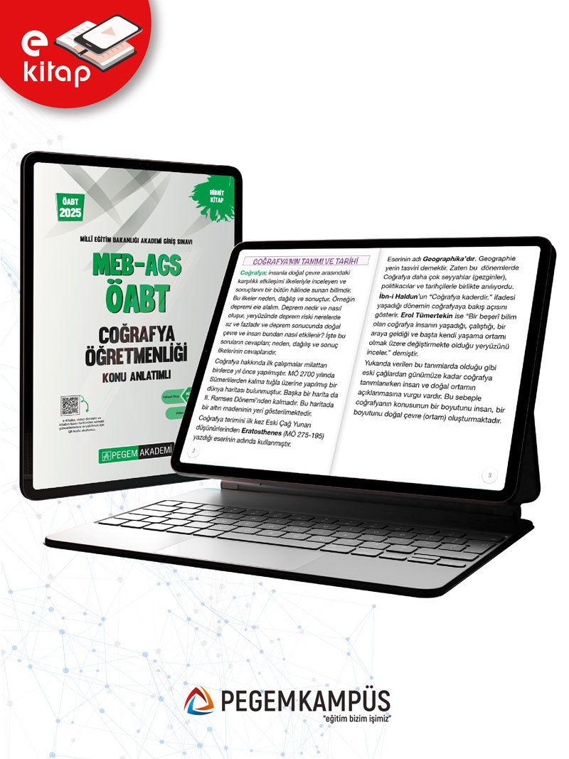 2025 MEB-AGS ÖABT Coğrafya Öğretmenliği Konu Anlatımlı E-Kitap