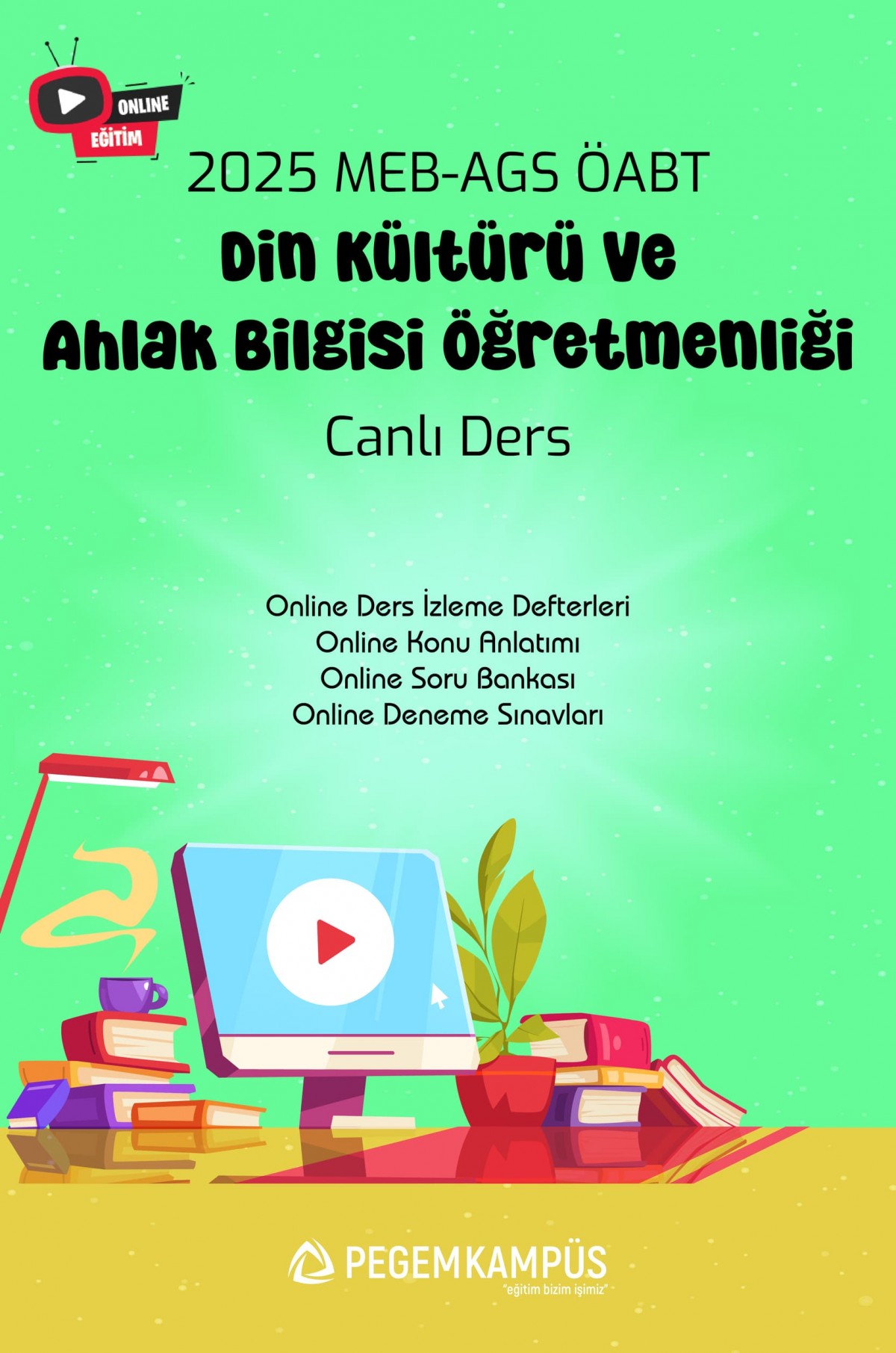 2025 MEB-AGS ÖABT Din Kültürü ve Ahlak Bilgisi Öğretmenliği Canlı Ders + Online Materyaller