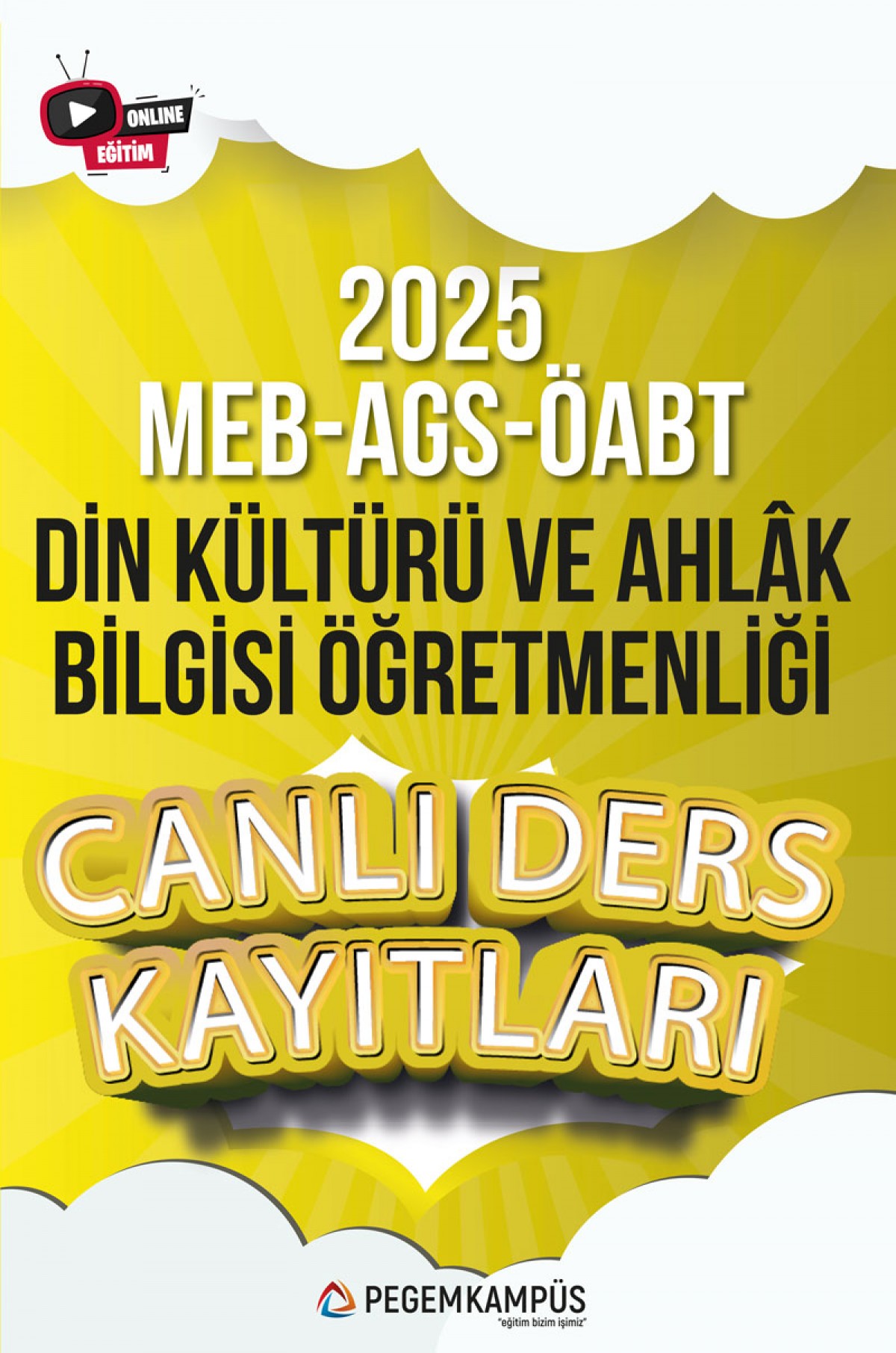 2025 MEB-AGS ÖABT Din Kültürü ve Ahlâk Bilgisi Öğretmenliği Canlı Ders Kayıtları