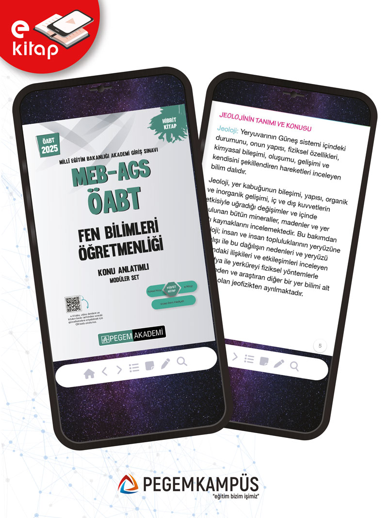 2025 MEB-AGS ÖABT Fen ve Teknoloji Öğretmenliği Konu Anlatımlı E-Kitap Seti