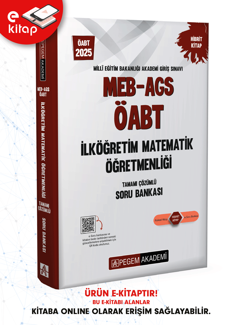 2025 MEB-AGS ÖABT İlköğretim Matematik Öğretmenliği E-Soru Bankası