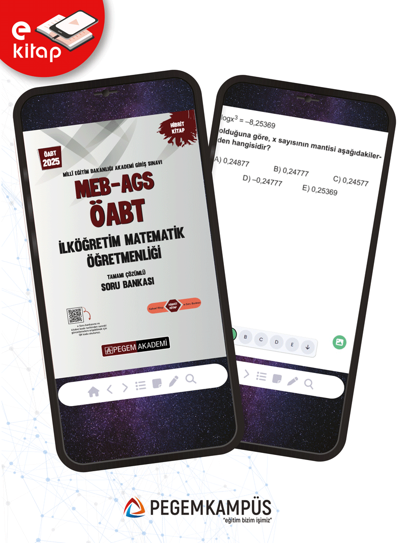2025 MEB-AGS ÖABT İlköğretim Matematik Öğretmenliği E-Soru Bankası