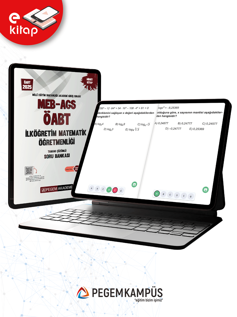 2025 MEB-AGS ÖABT İlköğretim Matematik Öğretmenliği E-Soru Bankası