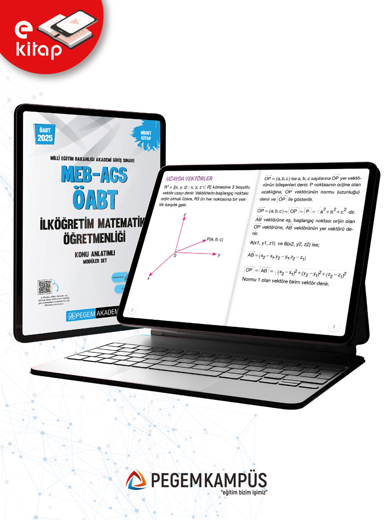 2025 MEB-AGS ÖABT İlköğretim Matematik Öğretmenliği Konu Anlatımlı E-Kitap Seti