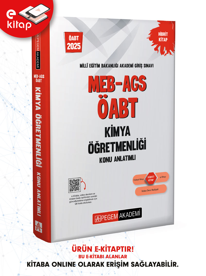2025 MEB-AGS ÖABT Kimya Öğretmenliği Konu Anlatımlı E-Kitap