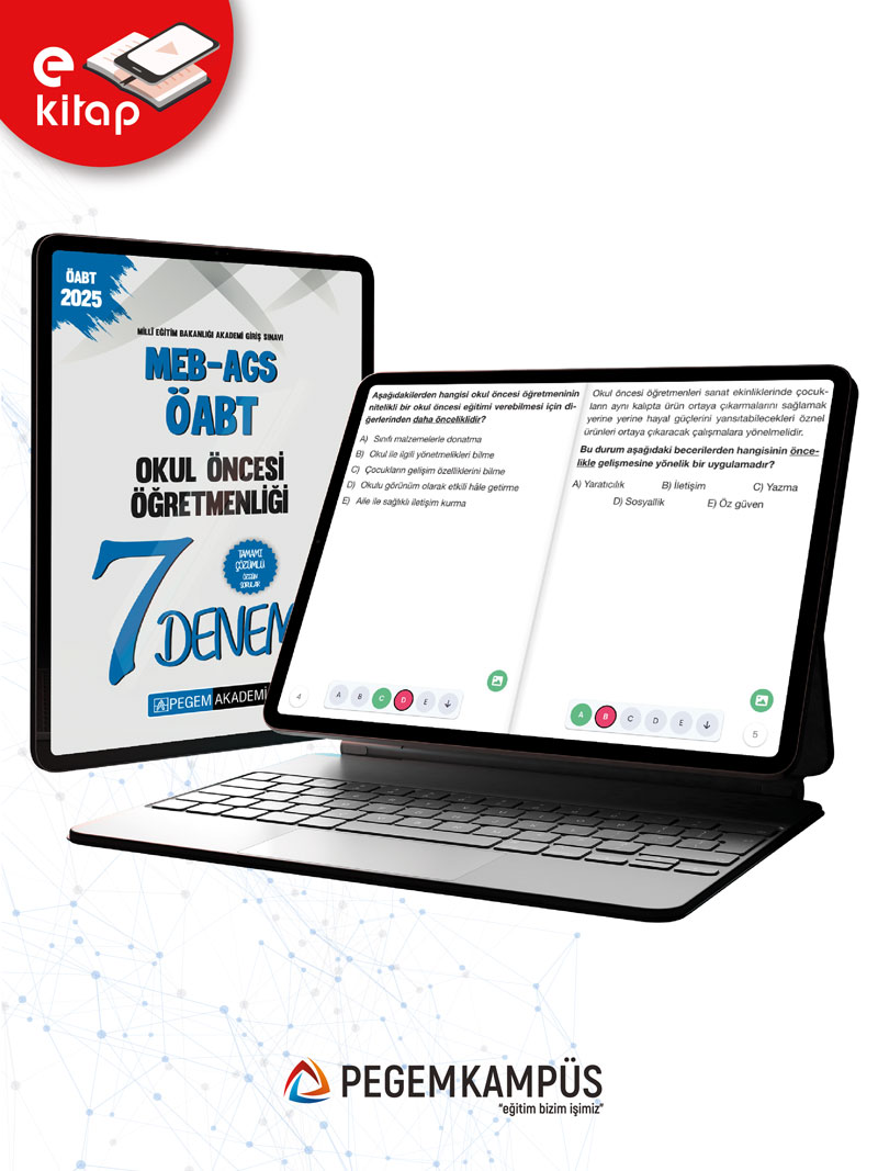 2025 MEB-AGS-ÖABT Okul Öncesi Öğretmenliği Tamamı Çözümlü 7 E-Deneme