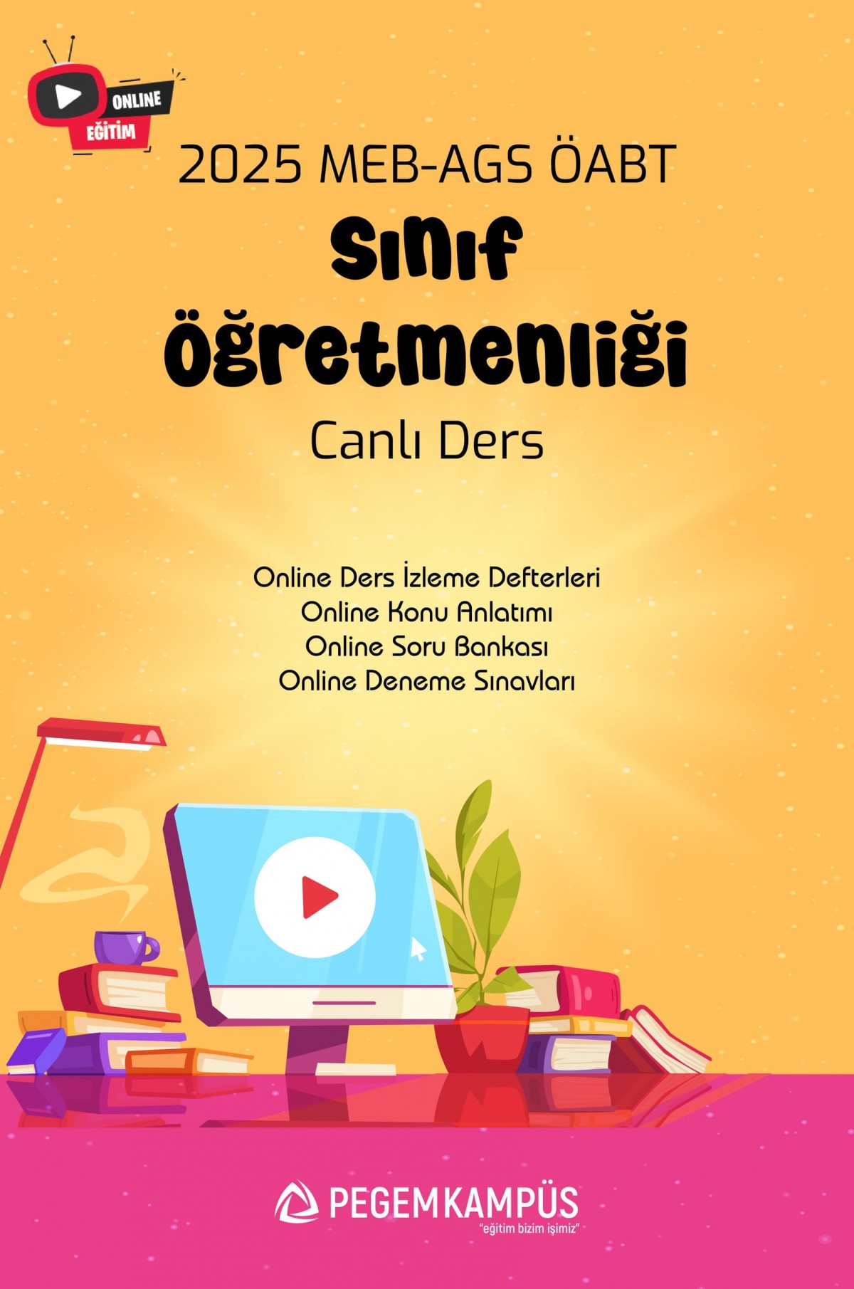 2025 MEB-AGS ÖABT Sınıf Öğretmenliği Canlı Ders + Online Materyaller