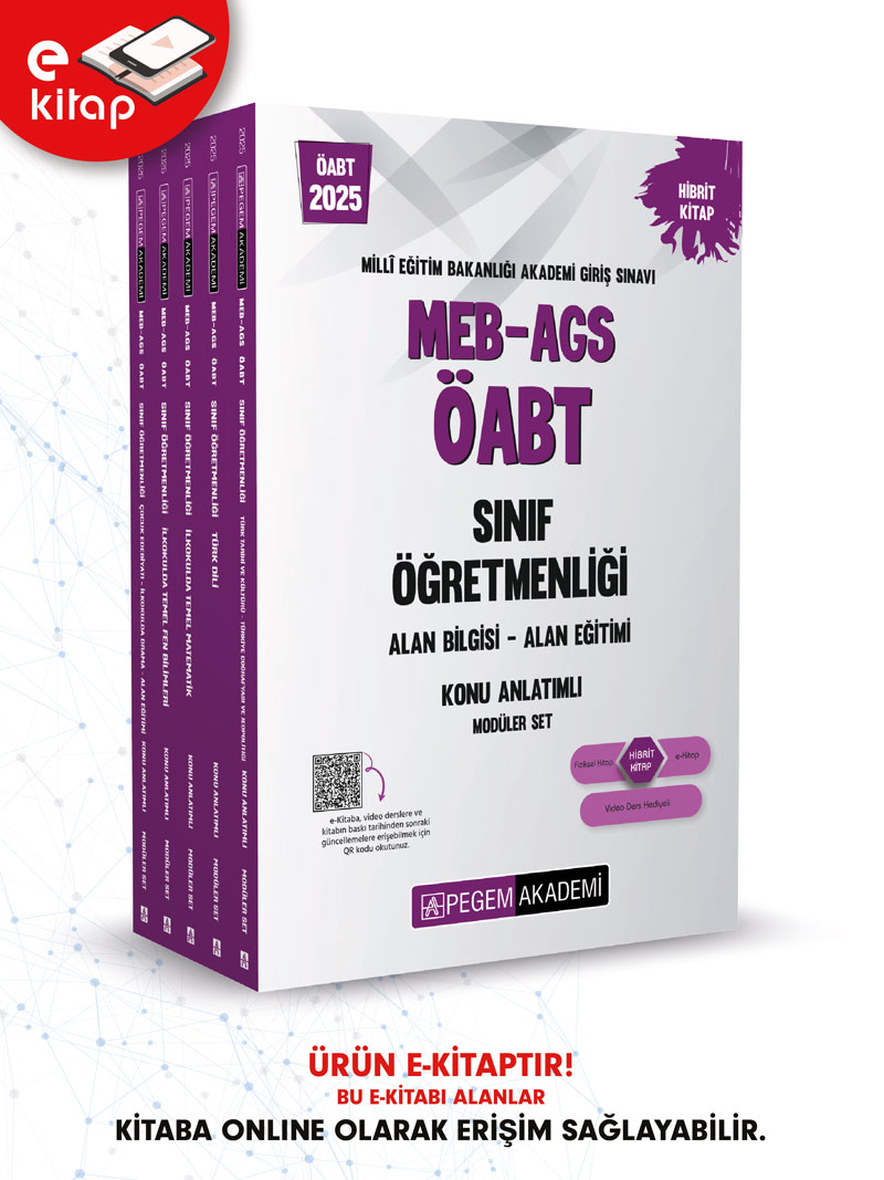 2025 MEB-AGS ÖABT Sınıf Öğretmenliği Konu Anlatımlı E-Kitap Seti 2025 MEB-AGS ÖABT Sınıf Öğretmenliği Konu Anlatımlı E-Kitap Seti