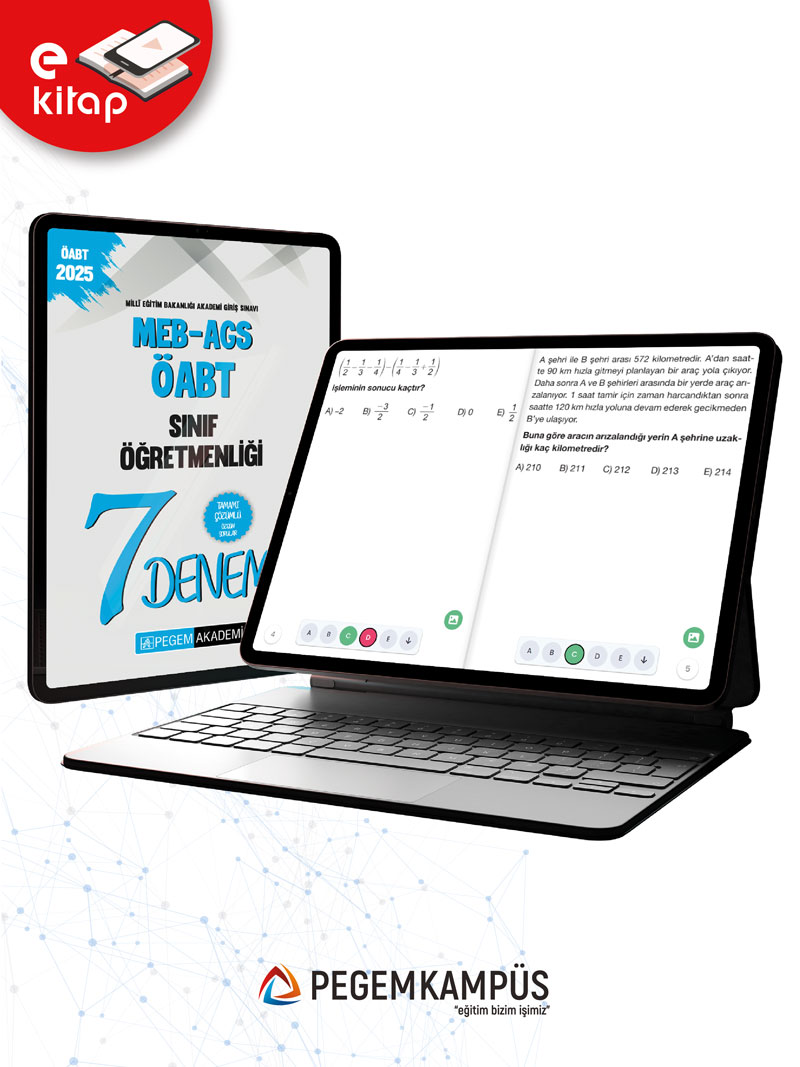 2025 MEB-AGS-ÖABT Sınıf Öğretmenliği Tamamı Çözümlü 7 E-Deneme